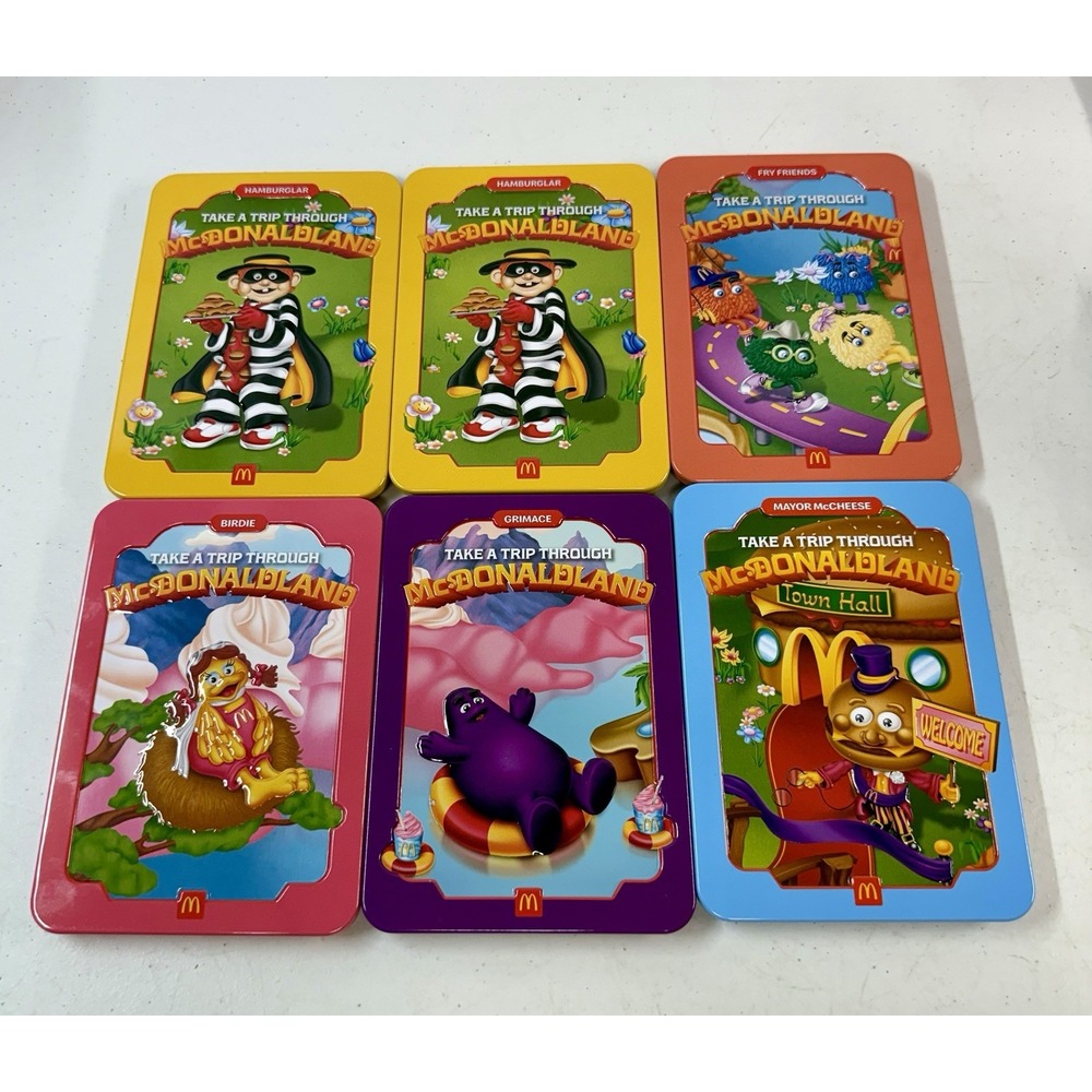 McDonald's McDonaldland Adult Happy Meal 2025 Lot Of 6 Tin Sealed *BRAND NEW*